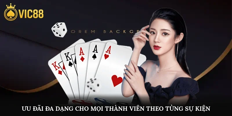 Ưu đãi đa dạng cho mọi thành viên theo từng sự kiện